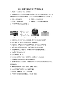 2023年四川省达州市中考物理试卷及答案解析