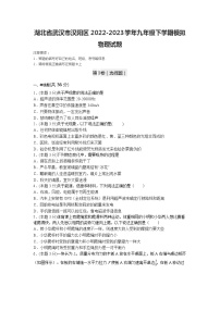 湖北省武汉市汉阳区2022-2023学年九年级下学期模拟物理试题