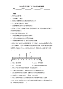 2023年四川省广元市中考物理试题（含解析）