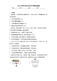 2023年四川省泸州市中考物理试题（含答案）