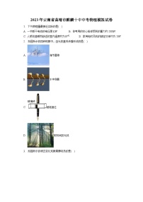 2023年云南省曲靖市麒麟十中中考物理模拟试卷