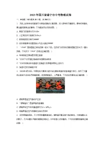 2023年四川省遂宁市中考物理试卷(含解析)