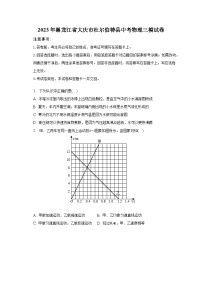 2023年黑龙江省大庆市杜尔伯特县中考物理三模试卷