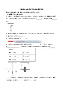 2022-2023学年沪科版八年级物理下册期末模拟试卷(含答案) - 副本