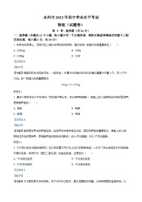 2023年湖南省永州市中考物理试题（解析版）