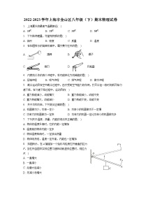 上海市金山区2022-2023学年八年级下学期期末物理试卷（含答案）