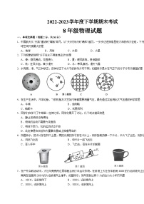 山东省临沂市平邑县2022-2023学年八年级下学期期末物理试题（含答案）