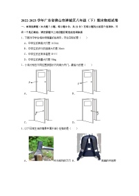 广东省佛山市禅城区2022-2023学年下学期期末八年级物理试卷（含答案）