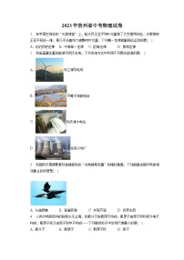 2023年贵州省中考物理试卷（含答案解析）