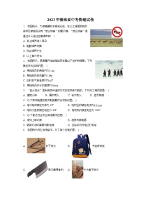2023年青海省中考物理试卷（含答案解析）