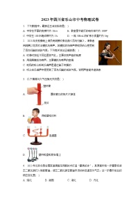 2023年四川省乐山市中考物理试卷（含答案解析）