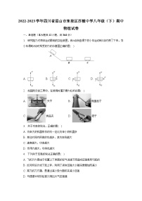 2022-2023学年四川省眉山市东坡区苏辙中学八年级（下）期中物理试卷（含解析）