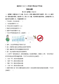 2023年山东省滨州市中考物理试题及答案解析
