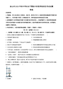 2023年四川省凉山州中考理综物理试题及答案解析