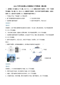 精品解析：2021年河北省唐山市路南区中考物理一模试题（解析版）