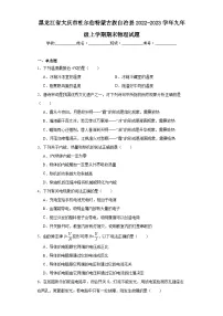 黑龙江省大庆市杜尔伯特蒙古族自治县2022-2023学年九年级上学期期末物理试题