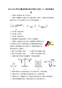 2022-2023学年安徽省芜湖市部分学校八年级（下）期末物理试卷（含解析）