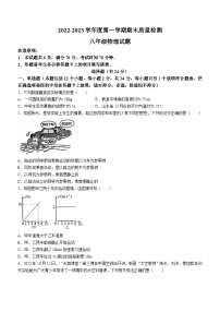 山东省菏泽市东明县2022-2023学年八年级上学期期末物理试题（含答案）