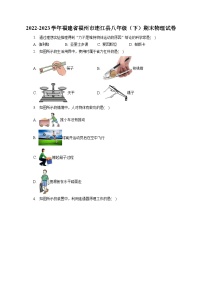 福建省福州市连江县2022-2023学年八年级下学期期末物理试卷