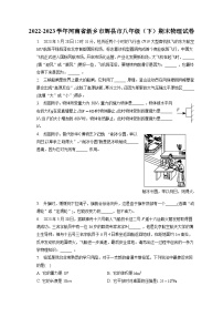 河南省新乡市辉县市2022-2023学年八年级下学期期末物理试卷