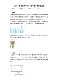 2023年安徽省滁州市天长市中考二模物理试题（含解析）