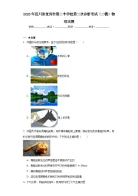 2023年四川省宜宾市第二中学校第二次诊断考试(二模)物理试题(含解析)