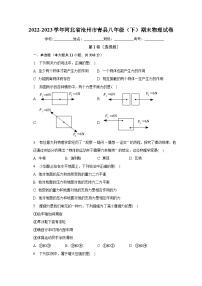 河北省沧州市青县2022-2023学年八年级下学期期末物理试卷（含答案）