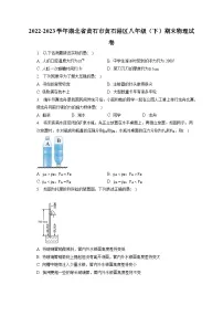 湖北省黄石市黄石港区2022-2023学年八年级下学期期末物理试卷(含答案)