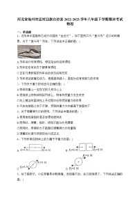 河北省沧州市孟村回族自治县2022-2023学年八年级下学期期末考试物理（含答案）