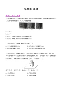 2023年中考物理真题分类汇编——专题08 压强（全国通用）