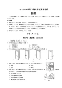 四川省成都天府新区2022-2023学年下学期八年级期末物理试卷（含答案）