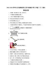 江苏省南京师大附中新城中学2022-2023学年八年级下期末物理试卷（含答案）