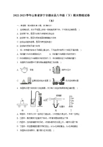 山东省济宁市泗水县2022-2023学年八年级下学期期末物理试卷（B）（含答案）