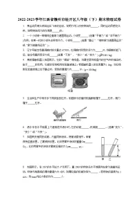 江西省赣州市经开区2022-2023学年八年级下学期期末物理试卷(含答案)
