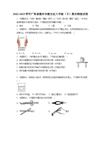 广东省潮州市潮安区2022-2023学年八年级下学期期末物理试卷（含答案）