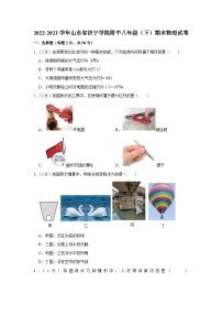 山东省济宁学院附属中学2022-2023学年八年级下学期期末物理试卷（含答案）