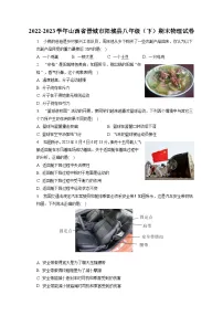 山西省晋城市阳城县2022-2023学年八年级下学期期末物理试卷(含答案)