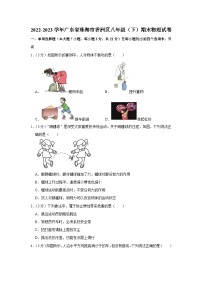 广东省珠海市香洲区2022-2023学年八年级下学期期末物理试卷（含答案）