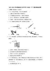 海南省文昌中学2022-2023学年八年级下学期期末物理试卷（含答案）