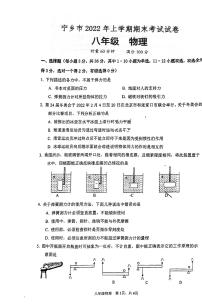 湖南省宁乡市2021-2022学年下学期八年级物理期末调研试卷