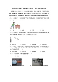 广西桂林市2022-2023学年八年级下学期期末物理试卷（含答案）