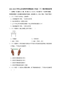 山东省菏泽市鄄城县2022-2023学年八年级下学期期末物理试卷（含答案）