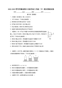 河南省周口市西华县2022-2023学年八年级下学期期末物理试卷（含答案）