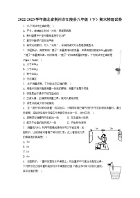 湖北省荆州市江陵县2022-2023学年八年级下学期期末物理试卷（含答案）