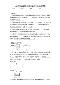2023年河南省周口市中考适应性考试物理试题（含解析）