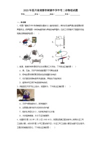 2023年四川省成都市树德中学中考二诊物理试题（含解析）