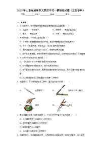 2023年山东省威海市文登区中考一模物理试题(五四学制)(含解析)