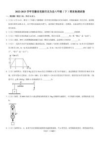 安徽省芜湖市无为县2022-2023学年八年级下学期期末物理试卷（PDF含答案）