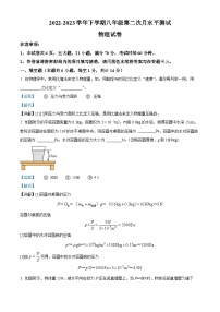 河南省新乡市原阳县2022-2023学年八年级下学期5月月考物理试题（解析版）