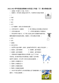 2022-2023学年陕西省渭南市合阳县八年级（下）期末物理试卷（含解析）